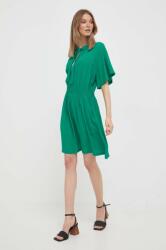 Benetton rochie culoarea verde, mini, evazati PPYX-SUD1G4_77X