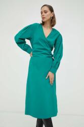 2NDDAY rochie culoarea verde, midi, drept PPYX-SUD2Z9_67X