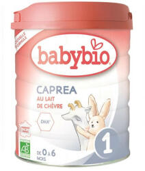 BABYBIO Formulă de lapte praf de capră 1, până la 6 luni, 800 g, BabyBio
