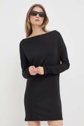 Sisley rochie culoarea negru, mini, mulata PPYX-SUD1B1_99X