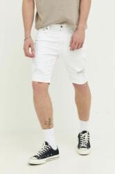 Hollister Co Hollister Co. pantaloni scurti jeans barbati, culoarea alb PPYX-SZM0YC_00X