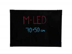 M-LED LB-70PR Írható LED reklám tábla, PRO (70x50 cm) + 1 db filc (3525)