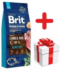 Brit Brit Premium By Nature Sensitive bárányhússal és rizzsel 15kg + MEGLEPETÉS A KUTYÁDNAK