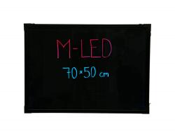 M-LED LB-70ST Írható LED reklám tábla, STANDARD (70x50 cm) + 1 db filc (3521)