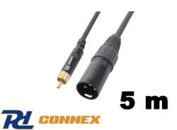 PD CONNEX CX52-5 jelkábel (RCA - XLR papa) - (5 m) (1491)