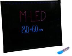M-LED LB-80ST Írható LED reklám tábla, STANDARD (80x60 cm) + 1db filc (3520)