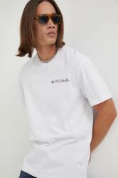 Lee tricou din bumbac culoarea alb, cu imprimeu PPYX-TSM1GP_00X