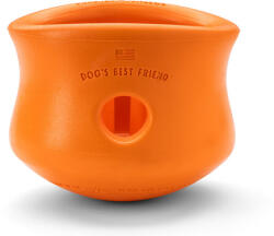 West Paw Toppl - Jutalomfalattal tölthető kutyajáték(XL | 12 cm | Narancs)