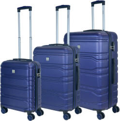 Benzi Track kék 4 kerekű 3 részes bőrönd szett (BZ5523-szett-kek)