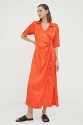 2NDDAY rochie culoarea portocaliu, maxi, evazati PPYX-SUD2ZA_23X