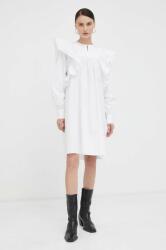 2NDDAY rochie din bumbac culoarea alb, mini, drept PPYX-SUD2ZP_00X