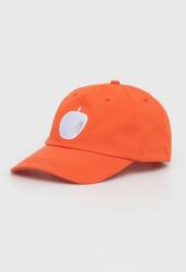 United Colors of Benetton șapcă de baseball din bumbac culoarea portocaliu, cu imprimeu PPYX-CAU05N_22X