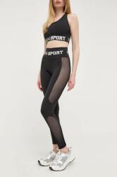 Plein Sport colanti femei, culoarea negru, neted PPYX-LGD0ES_99X