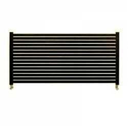 Radeco ALVO 3 350X1300mm 530W RAL 9017 Traffic Black design fürdőszobai radiátor Akciós! A készlet erejéig!