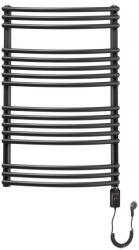 Radeco SONIA A3-500/SEL íves, elektromos csőradiátor 838x550mm 300W Fekete (a3-500/sel)