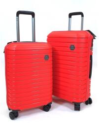 Touareg négykerekes piros bőröndszett-2db- TG663 S, M szett-piros - minosegitaska
