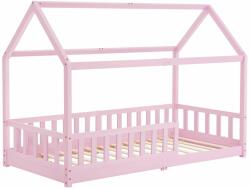 Juskys Gyermekágy Marli 90 x 200 cm ágyráccsal, rózsaszín