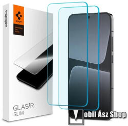 Spigen Xiaomi 13, Spigen Glastr Slim üvegfólia, 2db, 9H, Sík részre (AGL06037)