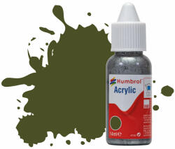 Humbrol Acrylic - Matt Olive Drab - Matt (155) 14ml (DB0155) (DB0155)