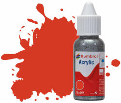 Humbrol Acrylic - Signal Red - Satin (174) 14ml (DB0174) (DB0174)