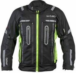 W-Tec Motoros kabát Gelnair Fekete-zöld színű, S méret