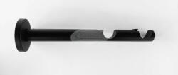  Fekete színű modern karnis tartó 19 mm-es 2 rudas karnishoz