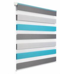 Woltu 85×150 cm sávos roló, dupla róló, zebra roló, 3 színű, fúrás nélkül - mindentjoaron