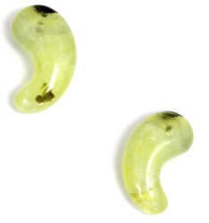  Pandantiv Prehnit cu Epidot Mineral Natural 29-35 x 17-18 mm - 1 Buc