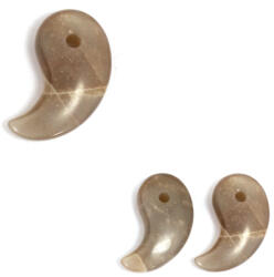  Pandantiv Piatra Lunii Gri Minerala Naturala 29-35 x 17-18 mm - 1 Buc