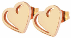 Akzent márkájú acél Szív fülbevaló, arany színű (0, 9 cm) (ZE-5050210-001)