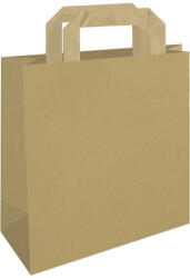  Papírtáska kraft szalagfüles ( 26*25*17 cm ) [ 50 db/cs ]