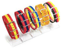  Set 5 curele de ceas NATO colorate - 18mm, 20mm, 22mm - WZ5289 (WZ5289)
