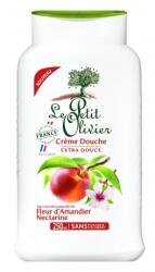 Le Petit Olivier Cremă de duș hidratantă - Floare de nectarină, 250ml