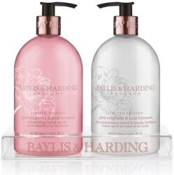 Baylis & Harding Sapun lichid + loțiune pentru maini - Pink Magnolia & Pear Blossom, 2x500ml