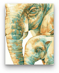 Számfestő Anya elefánt - számfestő készlet (crea452)