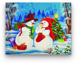 Számfestő Hóemberek karácsonya- számfestő készlet (santaclaus114)