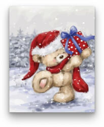  Téli ajándék - számfestő készlet