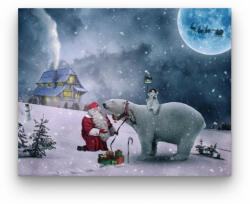 Számfestő Mikulás jegesmedvéi- számfestő készlet (xmas01250x60)