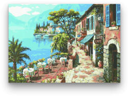  Olasz Kávézó Terasz - számfestő készlet