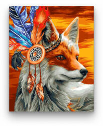 Számfestő Indián róka - számfestő készlet (crea022)