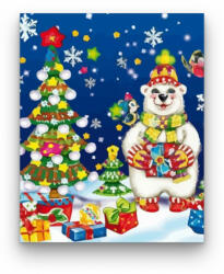 Számfestő Jegesmedve karácsonya - számfestő készlet (crea571)
