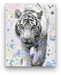  Fehér Tigris - számfestő készlet