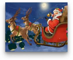  Érkező télapó - számfestő készlet