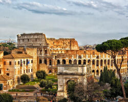Számfestő Colosseum, Róma - vászonkép (vaszcity025)