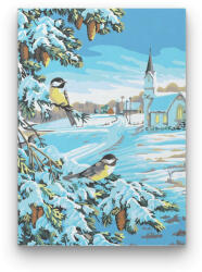  Téli Madarak - számfestő készlet