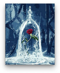 Számfestő Rózsa üvegben - számfestő készlet (crea427)