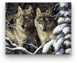  Farkasok őrjáraton - számfestő készlet