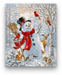 Számfestő Boldog hóember - számfestő készlet (crea419)