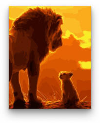  Oroszlán nevelés - számfestő készlet