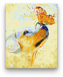  Kutyus és pillangó - számfestő készlet